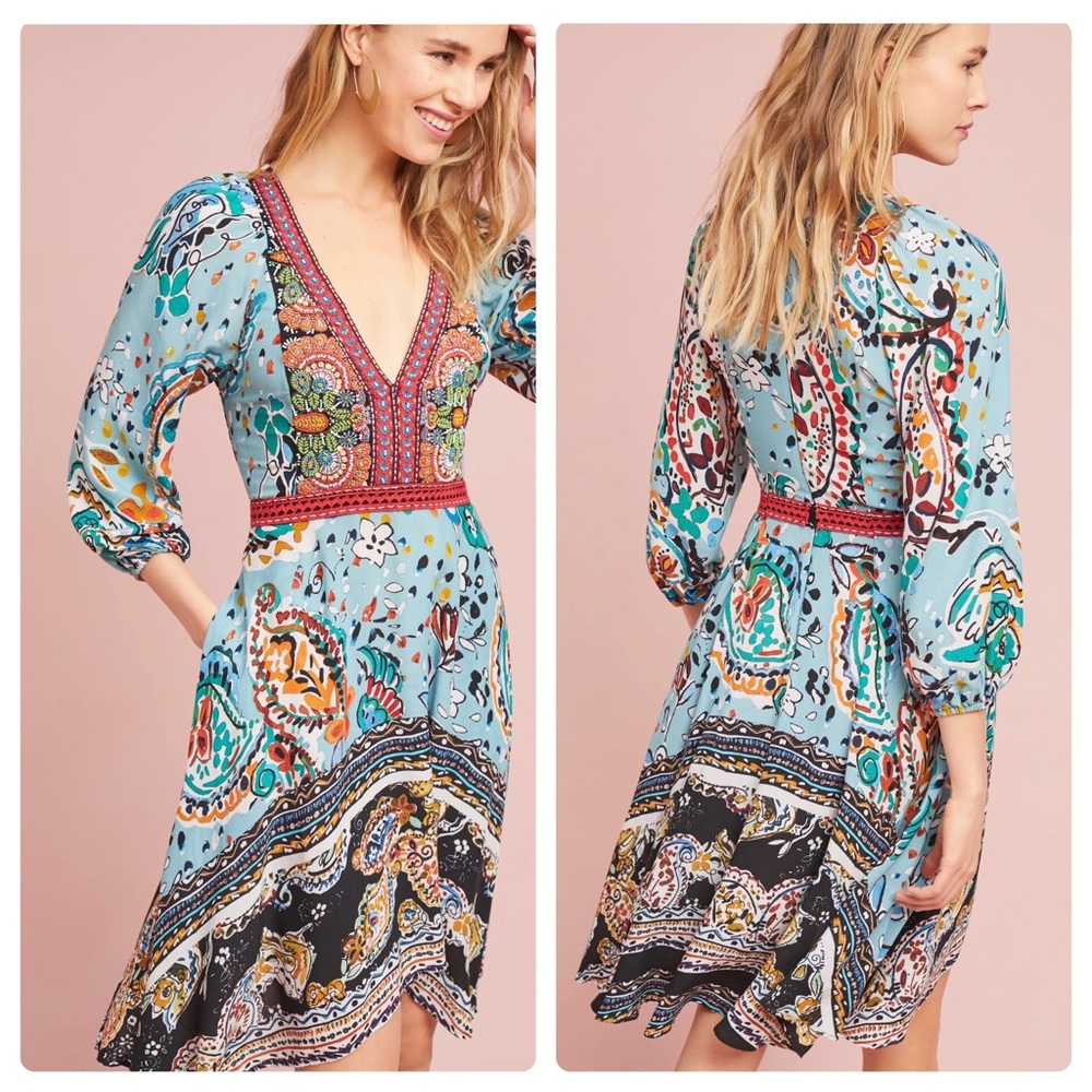 🚫 SOLD NWT Beaded Karmina Dress Sz 6P